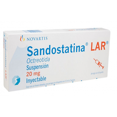 Sandostatin ® LAR ® 20 mg vial ( octreotide acetate ) powder and solvent for suspension for injection